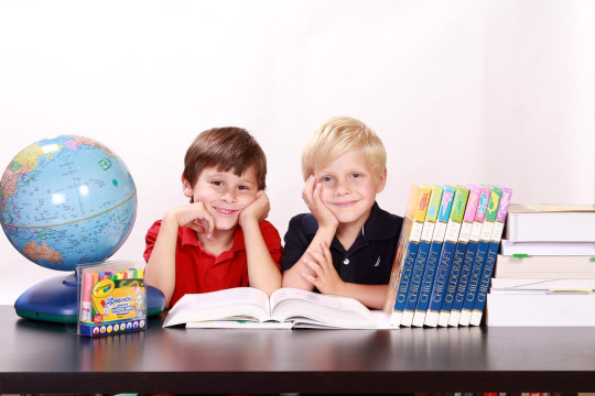 children learning together classroom